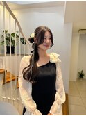 ヘアセット/アレンジ/韓国顔まわり/熊本美容室/下通り