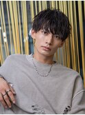 小久保styleフェザーパーマフェザーショートグレーエンドカラー