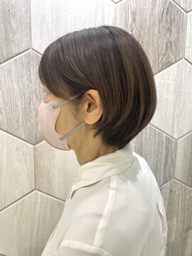 ビューティドレッセヤマノ 池袋パルコ(Beauty Dresse YAMANO) 白髪ぼかし/ハイライト/ショートボブ/ボブ