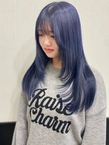 ラグナ(LAGUNA) 【レイヤーカット+ネイビーブルー】