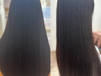 ヘアアンドメイクビ美(Be)の写真/髪の傷みやパサつきが気になる方に！髪質改善トリートメントで今までにない指通りの良いサラ艶髪へ♪