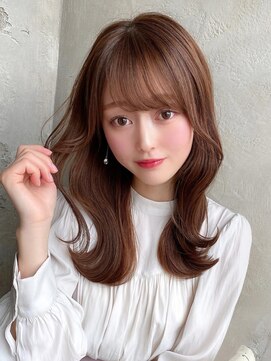 ラルユー 金山(LallYou) 暗髪でも出せるこなれ感フェイスレイヤー×ナチュラルセミロング