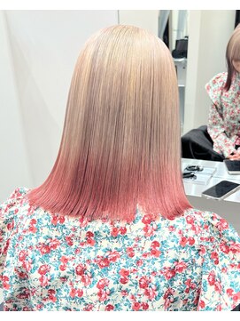 ワク 岡崎店(waku) ミルクティーベージュ×エンドカラー