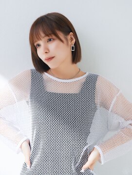 エトル バイ コムマティス 恵比寿駅前店(etre by comme Matisse) 小顔カット×透明感カラー[恵比寿駅/髪質改善/オリーブグレー]