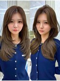 巻いても可愛い結べるレイヤーカット 上品なくびれヘア