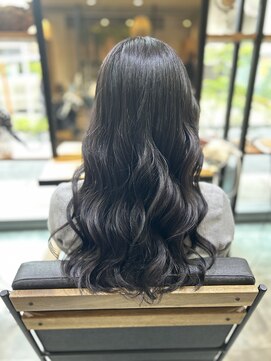 黒髪カタログ/クラゲヘアー/オリーブグレー/千葉駅