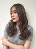 ニュアンスパーマ/ダメージレス/シースルー前髪/ロングヘアp大宮