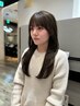 【木浦指名限定】前髪浮き癖改善*顔周りクロス矯正+カット+カラー+TR