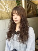表参道 コテ巻き風パーマ デジタルパーマ レイヤーカット 韓国風