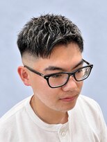 ヘアスタジオ ロメオ(hair studio Romeo)&nbsp;コントラストハイライトフェード/アップバング