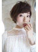 「BOUQUET」ジューシーナチュラルボブショート ブルージュ
