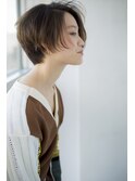 バレイヤージュデジタルパーマショート×ノーブルクラシカルロブ