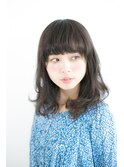 伸ばしかけセミディパーマ