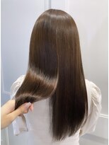 へアメイクワンプラス 四日市(HAIR MAKE ONEplus) 髪質改善カラーブラウン艶髪ロングヘアケア20代30代