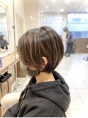 クールなハイライトショートボブ【Ash大泉学園 横山】