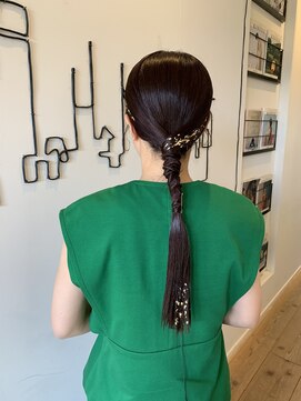 ポーズサロン(PAUSESALON) タイト金箔アレンジ