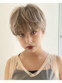 柔らかい×抜け感ショート