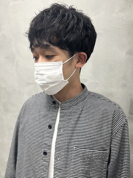 ウクラ バイ レシッド 池袋(uchla by rcid) メンズニュアンスウェーブパーマシークレットパーマ黒髪マッシュ