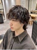 Lond.海気　ウルフパーマ　波巻き　スパイラルMIX
