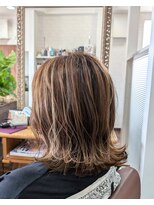 ヘアークリエイト マァーノ(Hair create mano)&nbsp;白髪ぼかしハイライト