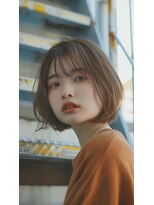 グラッジ 池袋(GLADGE)&nbsp;タッセルボブ、ミルクティー、ブリーチカラー