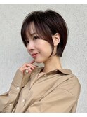 20代30代40代◎丸みショートボブ／前髪あり