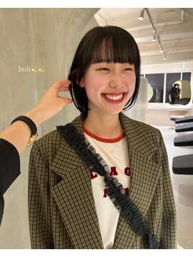 ニコ トウキョウ ヨコハマ(nico) ミニボブ/切りっぱなし/ボブ/縮毛矯正/タッセルボブ