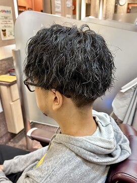 銀座マツナガ 浅草店 ナチュラルビジネスパーマ/アップバング/フェードメンズ