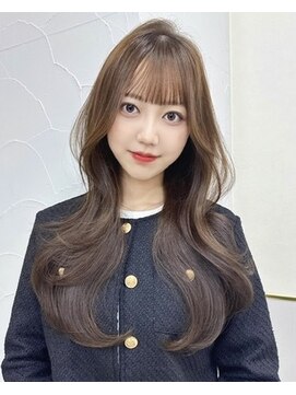 シーテ(Ciete) マロンベージュレイヤーくすみグレージュ韓国巻き前髪20代30代