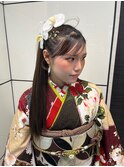 タイトポニー☆【成人式、卒業式ヘア】多田華歌