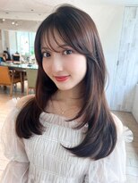 韓国風レイヤーイメチェンハッシュカットワイドバング美髪