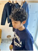 メンズパーマとハイライト