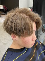 エデアンルクラ 下通(EDEAN Leclat)&nbsp;熊本メンズカラー ハイトーン ミルクティー MEN'S HAIR
