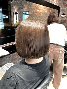 オーガニック アトリエ 大宮(organic+atelier) 髪質改善カラー切りっぱなしボブ×小顔効果◎ひし形シルエット