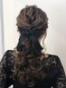 ヘアセット　パールアクセサリー/可愛いリボン付き　￥4000