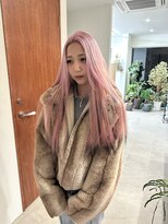 デン(den)&nbsp;ホワイトピンク+裾カラー