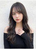 ロング、レイヤー、くびれ、前髪、顔周り