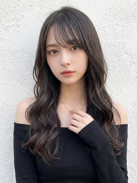 ネオンヘアー(neon hair) ロング、レイヤー、くびれ、前髪、顔周り