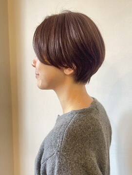 ピノリコ Hair&make pinorico 女性らしいハンサムショート!オレンジベージュ