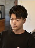 束感爽やかアップバングマッシュ【メンズカット/倉敷/中島】