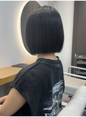 切りっぱなしボブ/ボブ/ショート/縮毛矯正/北千住