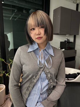 ミッシュバイアーバン(misch by urban.) デザインカラー/ボブ/ハイトーン