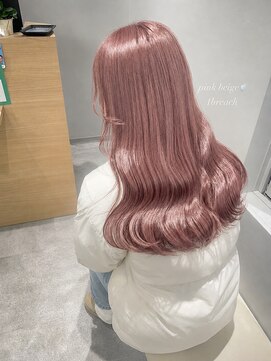 ジーナ 梅田(Zina) 色落ちまで可愛いピンクベージュカラー