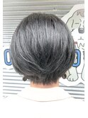 ダークアッシュショートボブ