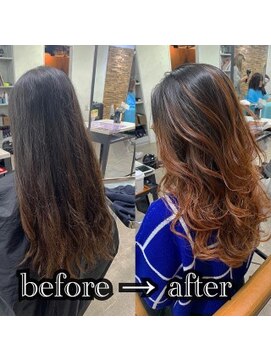 プライズ アイリス 池袋東口店(prize Iris) バレイヤージュ！池袋ハイライト