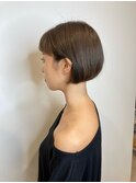 20代30代40代前下がりストレート大人ボブリップライン