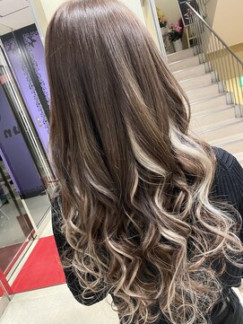 アンリップ ジー(salon unripＧ) h.i モカベージュ　ハイライト