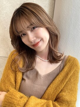 スペイディック 大阪梅田店(SPADIC) 【SPADIC大阪】TWICEモモ風 愛され韓国ミディ