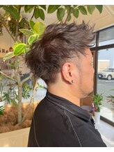 ロアバイレイ 北熊本店(LoRe by RAY) ジェットモヒカン＋ブリーチなしシルバーアッシュ