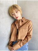抜きっぱなしブロンド　ショート　